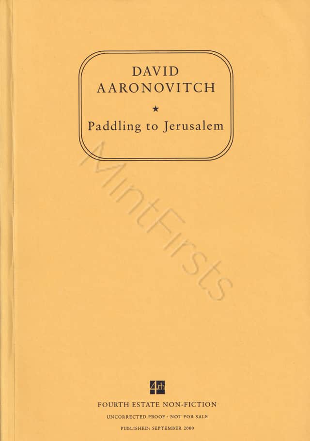 Paddling Jerusalem David Aaronovitch